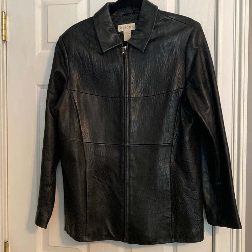 Merona Ladies’ leather jacket